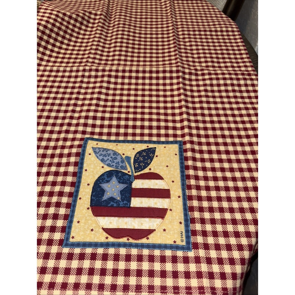 Vintage Tea Towel Apple American Flag‎